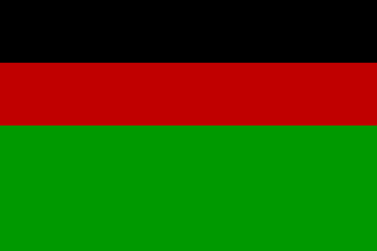 Fragment of a flag in a list of other fragments